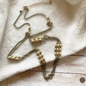 Chico’s Chunky Long Chain Gold Tone Necklace NWOT